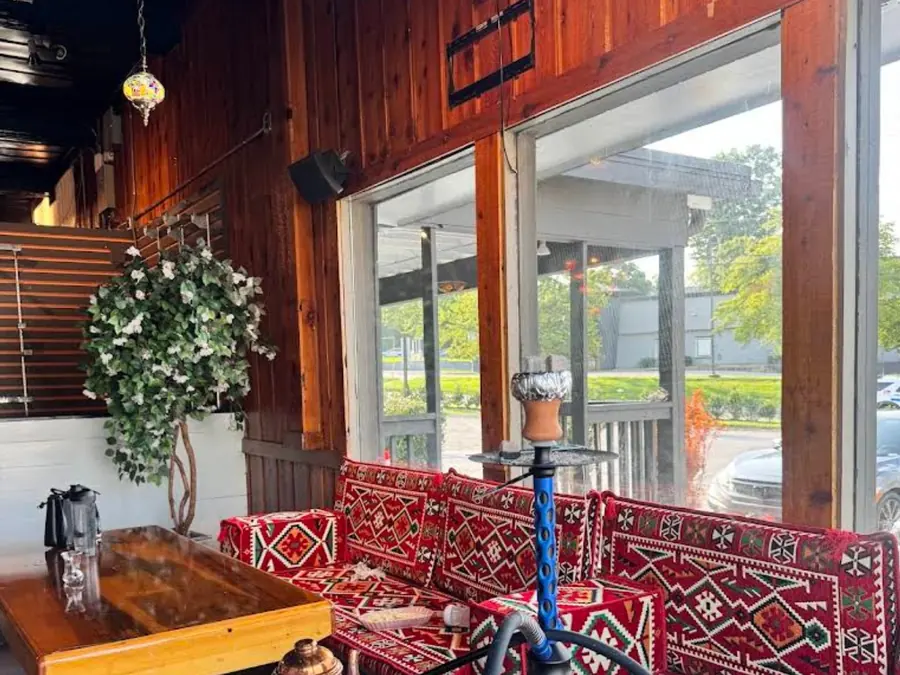 Hookah at a kilim table